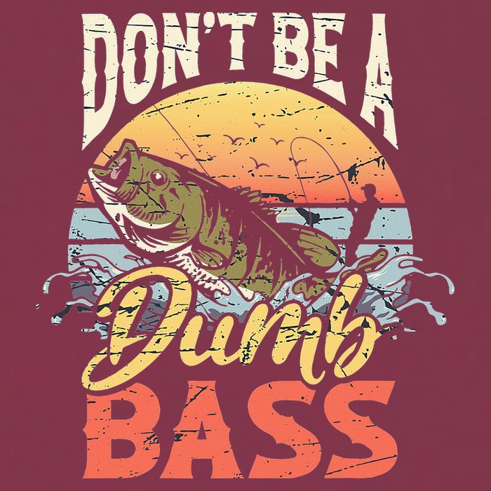 Don't Be A Dumb Bass Funny Angler Fishing Fisherman 16oz Travel Tumbler