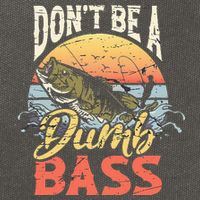 Don't Be A Dumb Bass Funny Angler Fishing Fisherman Cotton Canvas Backpack