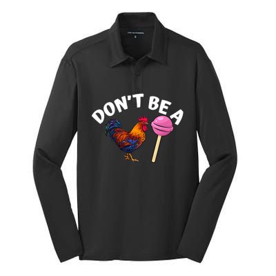 DonT Be A Cock Or A Sucker Silk Touch Performance Long Sleeve Polo