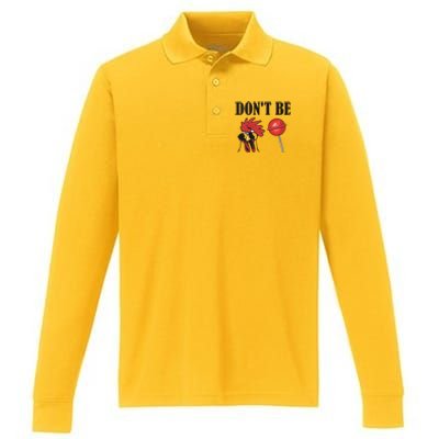 DonT Be A Cock Sucker Sarcastic Performance Long Sleeve Polo