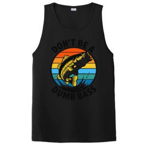 DonT Be A Dumb Bass Funny Fishing Bass Fish Dad PosiCharge Competitor Tank