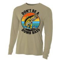 DonT Be A Dumb Bass Funny Fishing Bass Fish Dad Cooling Performance Long Sleeve Crew