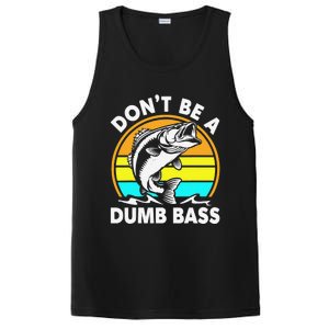 DonT Be A Dumb Bass Funny Fishing Dad Bass Fish PosiCharge Competitor Tank