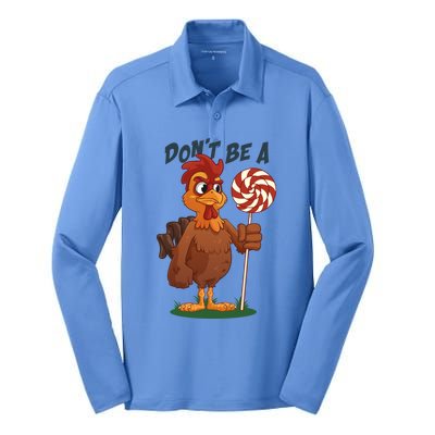 DonT Be A Cock Sucker Rooster Silk Touch Performance Long Sleeve Polo