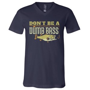 DonT Be A Dumb Bass Retired Fishing Retirement 2023 Gifts V-Neck T-Shirt