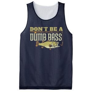 DonT Be A Dumb Bass Retired Fishing Retirement 2023 Gifts Mesh Reversible Basketball Jersey Tank