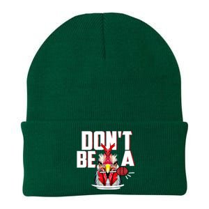 Dont Be A Cock Sucker Rooster Lollipop Funny Fathers Day Knit Cap Winter Beanie