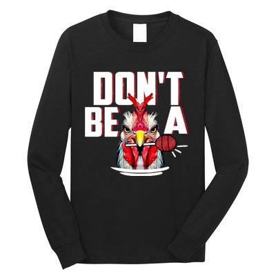 Dont Be A Cock Sucker Rooster Lollipop Funny Fathers Day Long Sleeve Shirt