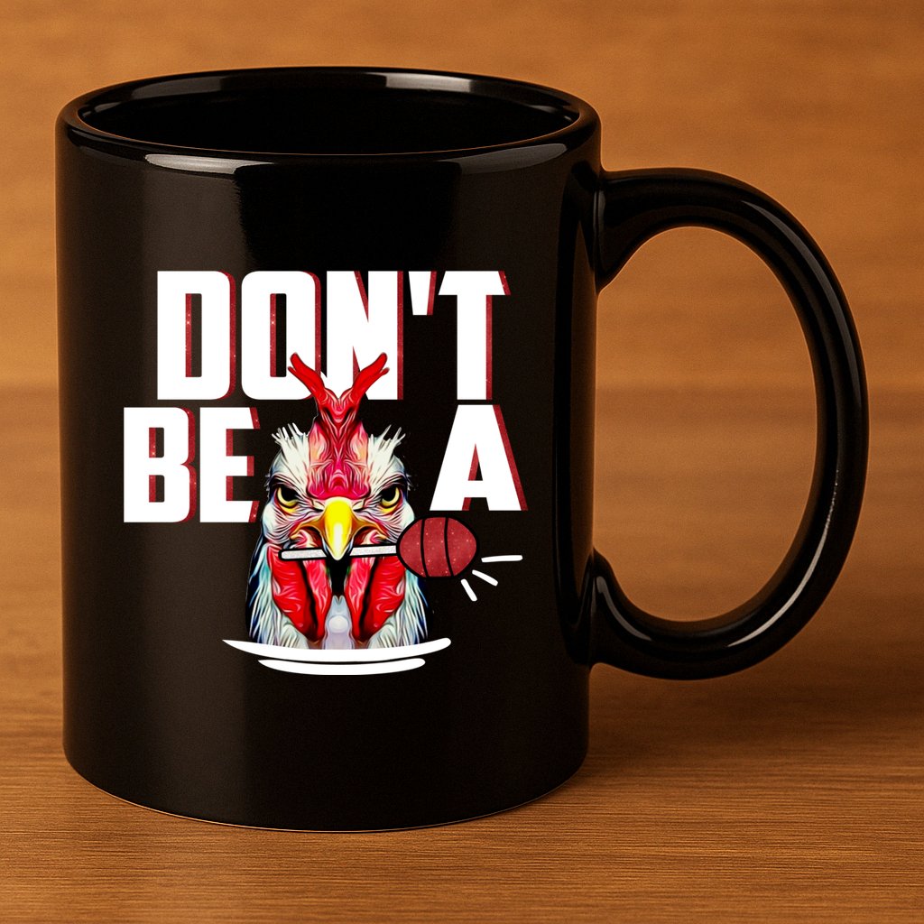 Dont Be A Cock Sucker Rooster Lollipop Funny Fathers Day 11oz C Handle Ceramic Mug