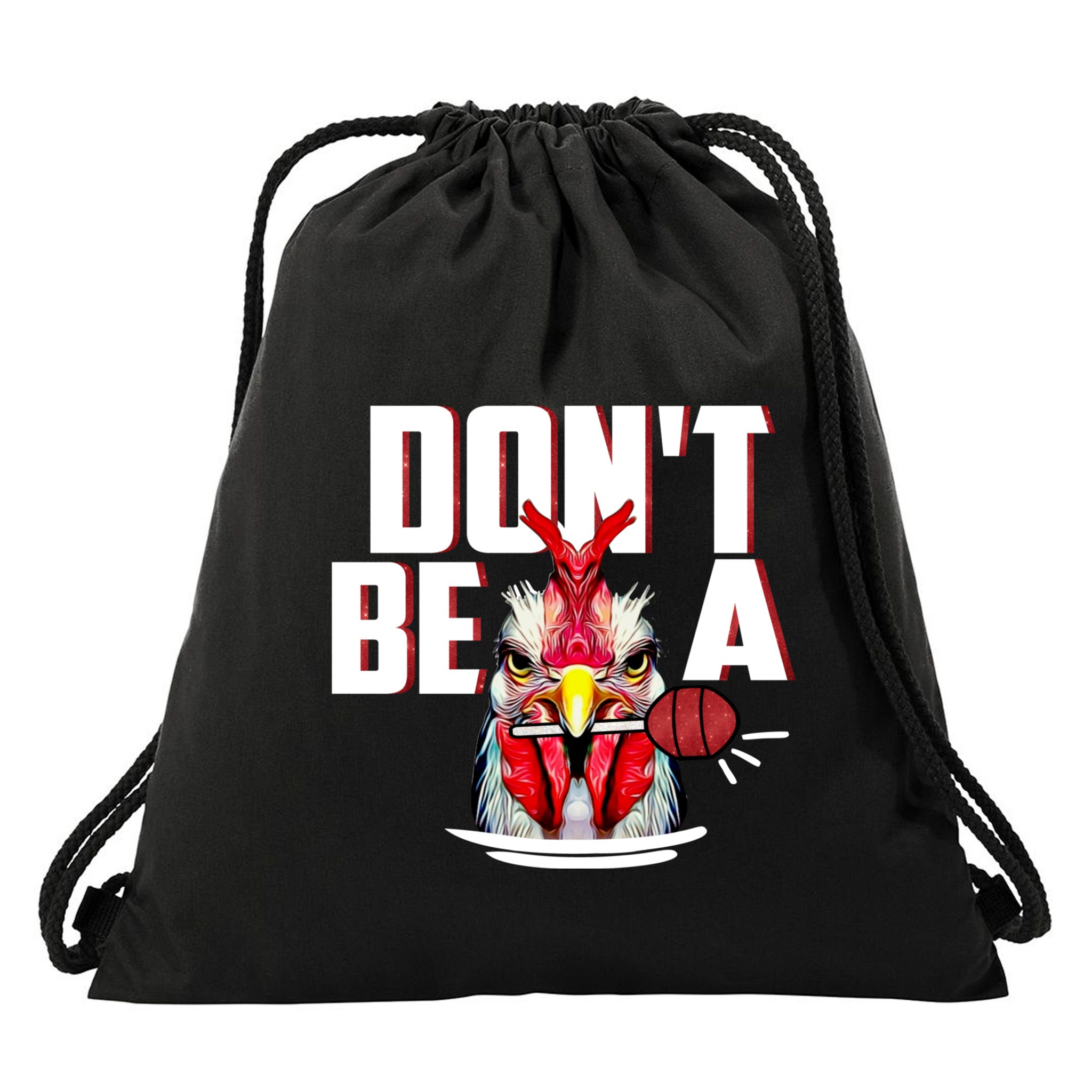 Dont Be A Cock Sucker Rooster Lollipop Funny Fathers Day Drawstring Bag