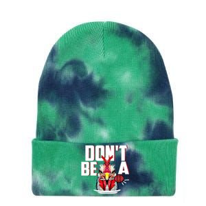 Dont Be A Cock Sucker Rooster Lollipop Funny Fathers Day Tie Dye 12in Knit Beanie