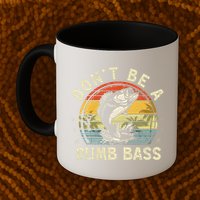 Dont Be A Dumb Bass Fish Dad Funny Fisherman Fishing Mug