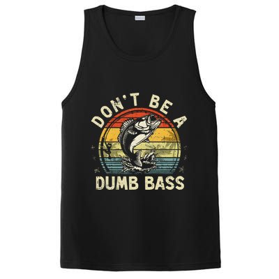 Dont Be A Dumb Bass Fish Dad Funny Fisherman Fishing PosiCharge Competitor Tank