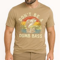 Dont Be A Dumb Bass Fish Dad Funny Fisherman Fishing Performance Shirt