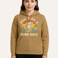 Dont Be A Dumb Bass Fish Dad Funny Fisherman Fishing Hoodie