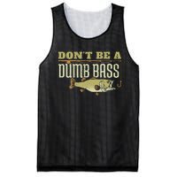 DonT Be A Dumb Bass Fishing Googan Pun Gift Mesh Reversible Basketball Jersey Tank