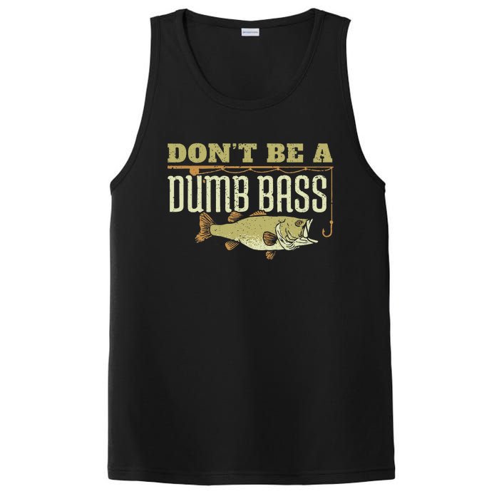 DonT Be A Dumb Bass Fishing Googan Pun Gift PosiCharge Competitor Tank