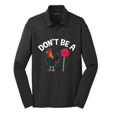 Dont Be A Cock Sucker Funny Gym Workout Fitness Lifter Silk Touch Performance Long Sleeve Polo