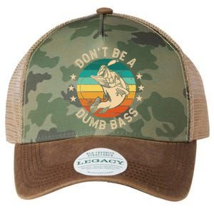 DonT Be A Dumb Bass For A Fisherman Bass Fishing Gift Legacy Tie Dye Trucker Hat