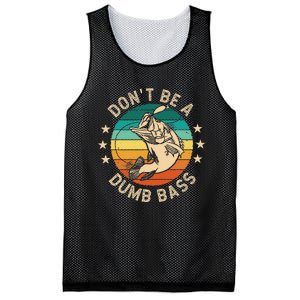 DonT Be A Dumb Bass For A Fisherman Bass Fishing Gift Mesh Reversible Basketball Jersey Tank