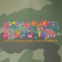 Dont Be Afraid to Bloom a Little Differently Flowers Autism Legacy Tie Dye Trucker Hat
