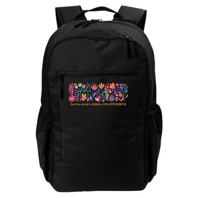 Dont Be Afraid to Bloom a Little Differently Flowers Autism Backpack