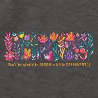 Dont Be Afraid to Bloom a Little Differently Flowers Autism Vector Backpack