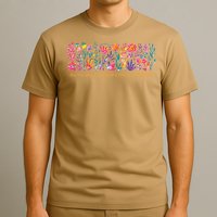 Dont Be Afraid to Bloom a Little Differently Flowers Autism T-Shirt