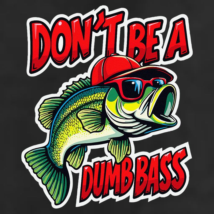 DonT Be A Dumb Bass Fishing Humor Fisherman Master Baiter .Png Adult Drive Performance Visor