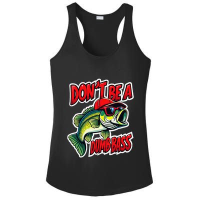 DonT Be A Dumb Bass Fishing Humor Fisherman Master Baiter .Png Ladies PosiCharge Competitor Racerback Tank