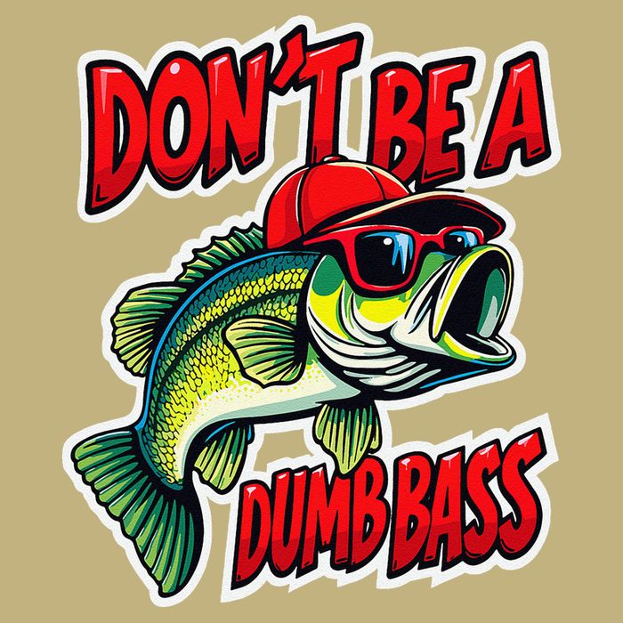 DonT Be A Dumb Bass Fishing Humor Fisherman Master Baiter .Png Cooling Performance Crew T-Shirt