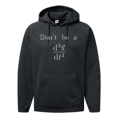 DonT Be A Jerk Mathematician Performance Fleece Hoodie