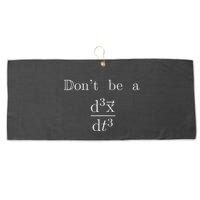 DonT Be A Jerk Mathematician Large Microfiber Waffle Golf Towel