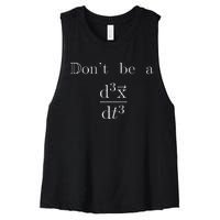 DonT Be A Jerk Mathematician Women's Racerback Cropped Tank