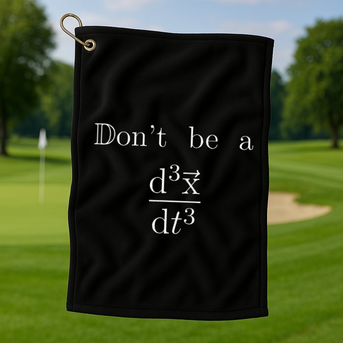 DonT Be A Jerk Mathematician Golf Towel