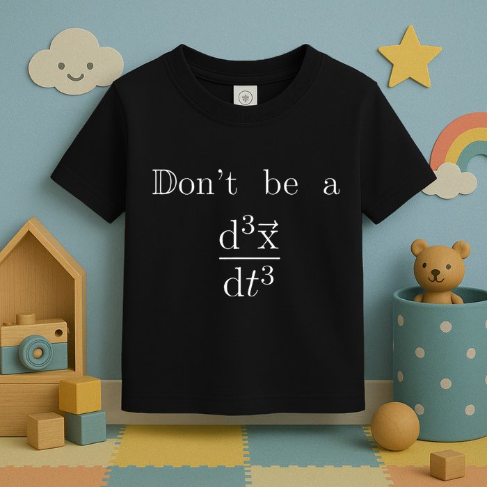 DonT Be A Jerk Mathematician Toddler T-Shirt