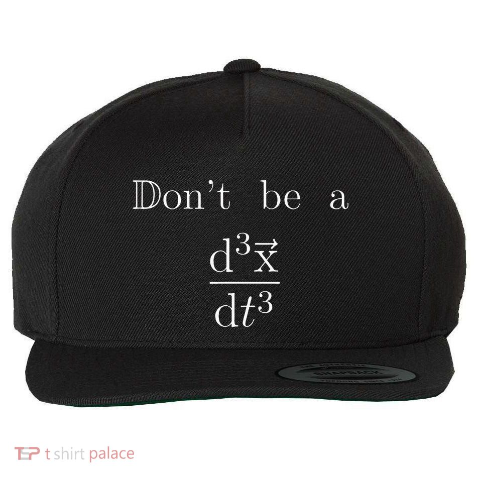 DonT Be A Jerk Mathematician Wool Snapback Cap