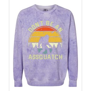 DonT Be An Sasquatch . Funny Sasquatch Colorblast Crewneck Sweatshirt