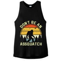DonT Be An Sasquatch . Funny Sasquatch Ladies PosiCharge Tri-Blend Wicking Tank