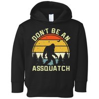 DonT Be An Sasquatch . Funny Sasquatch Toddler Hoodie