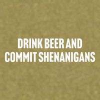 Drink Beer And Commit Shenanigans Garment-Dyed Women's Muscle Tee