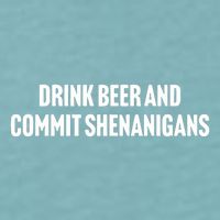Drink Beer And Commit Shenanigans Sueded Cloud Jersey T-Shirt
