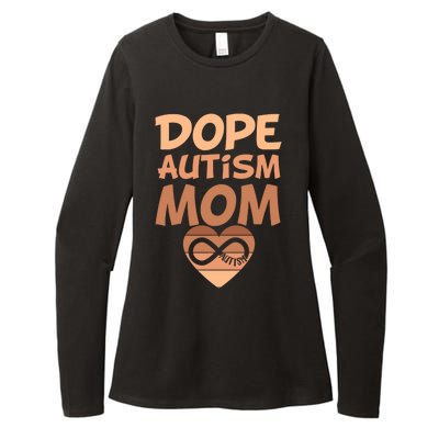 Dope Black Autism Mom Of Autistic Son Infinity Symbol Cute Gift Womens CVC Long Sleeve Shirt