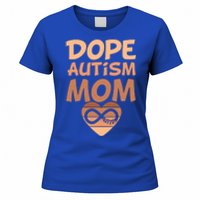 Dope Black Autism Mom Of Autistic Son Infinity Symbol Cute Gift Women's T-Shirt