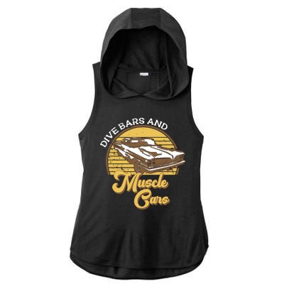 Drive Bars And Muscle Cars Ladies PosiCharge Tri-Blend Wicking Draft Hoodie Tank