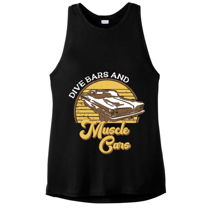 Drive Bars And Muscle Cars Ladies PosiCharge Tri-Blend Wicking Tank