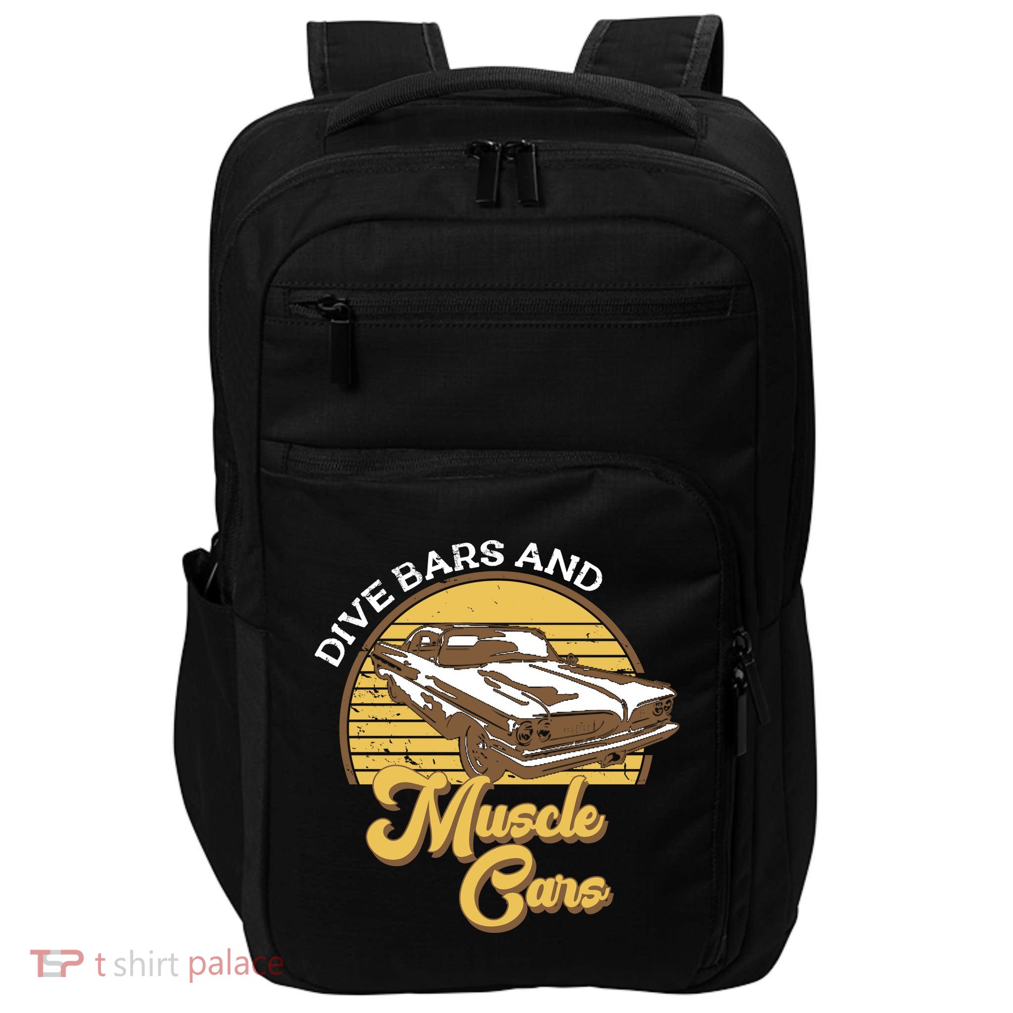 Drive Bars And Muscle Cars Impact Tech Backpack