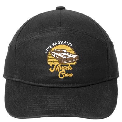 Drive Bars And Muscle Cars 7-Panel Snapback Hat