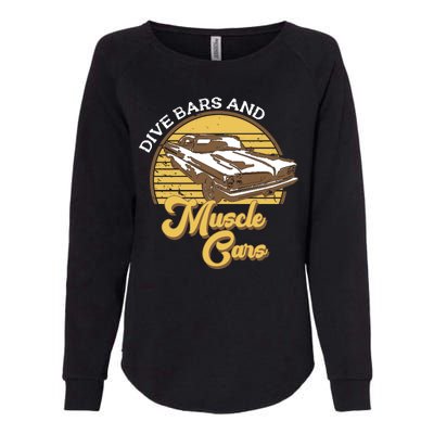 Drive Bars And Muscle Cars Womens California Wash Sweatshirt