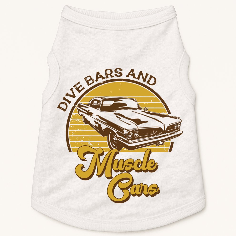 Drive Bars And Muscle Cars Doggie Tank